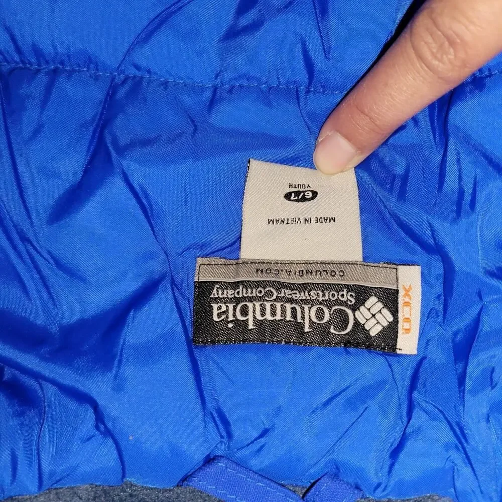 Columbia Coat Jacket Boarding Blue Green 6/7 Coat Youth Child